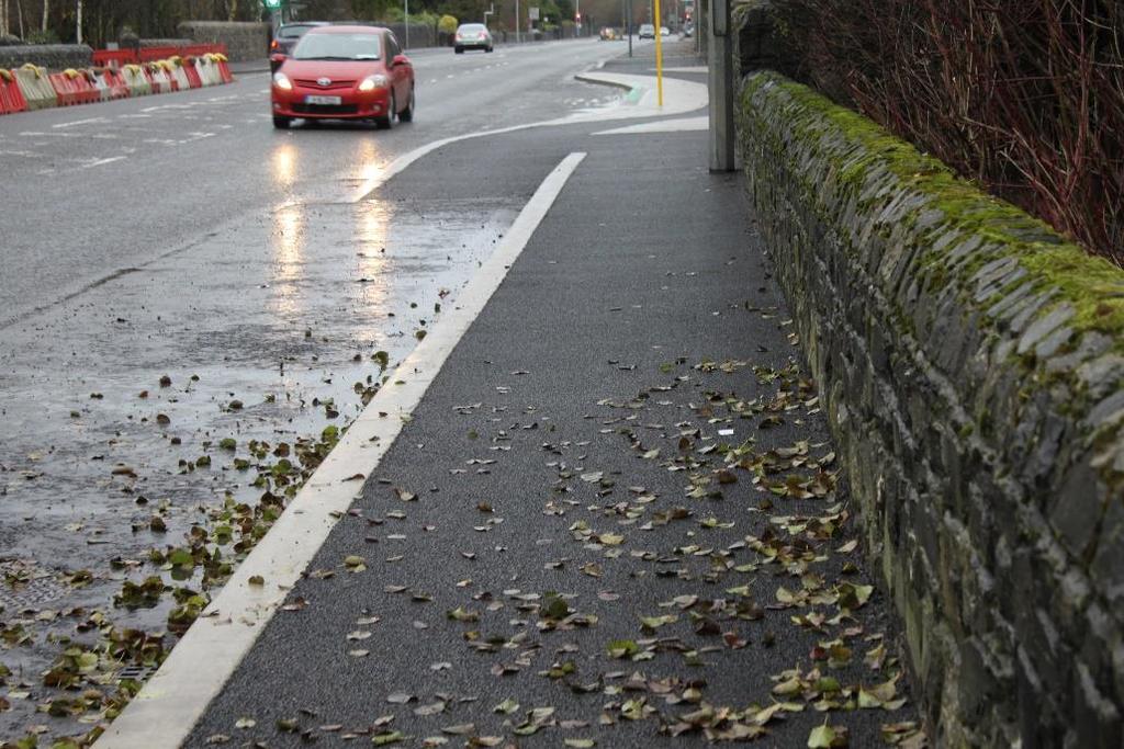 cycle track moved on road for much