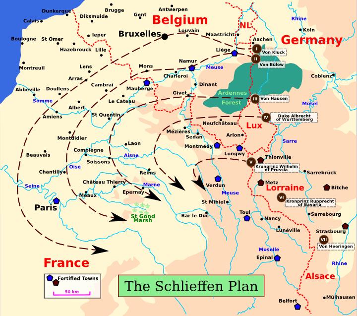 2 Along the Franco German border, where it was hoped that the French might try and seize back the lost territories, they would play a holding game with just 5 infantry Corps and 3 of cavalry.