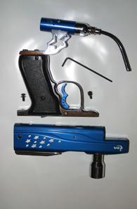 velocity adjuster, present on nearly all blowback electronic paintball guns.