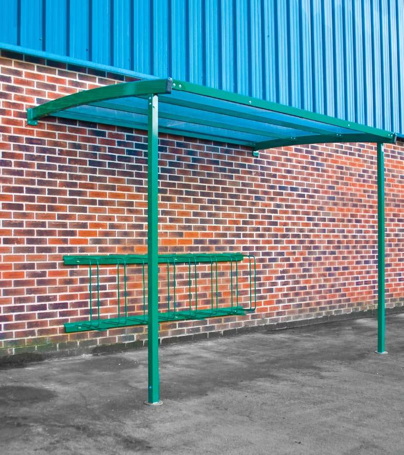 Wall Mounted Cycle Shelter A cost effective means of storing