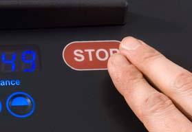 Using Standard Stop 1. Press the STOP button on the console. 2.
