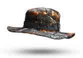 CAMOUFLAGE HAT WITH EAR COVER TA3-029 COWBOY CAMOUFALGE HAT GREEN