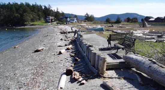 Lopez Island East Shoal Bay-spit Remove cement platform, and