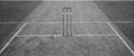 The creases The creases painted on the pitch are markings The wickets are pitched on the Bowling crease Terminology Remember - the laws refers to the Pitch not the wicket 7 Popping crease Bowling