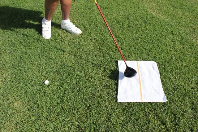When the toe of the clubhead is approximately 45 to the target line, it will be perfectly square to that quadrant in the arc of your swing.