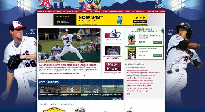 Some of the features on the Smokies official website include the most up-to-date statistics, game summaries, and exclusive features about Tennessee Smokies events and programs, including on-line