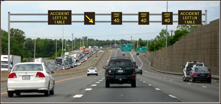 I-66 Active Traffic Management Improve safety from D.C. to Haymarket using sign gantries, lane controls, incident and queue detection.