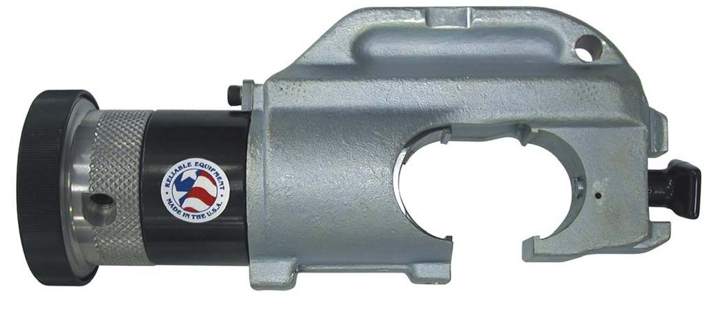 Designed for connectors requiring 12 ton crimping forces, and feature double-acting hydraulic power to eliminate die hang-up.