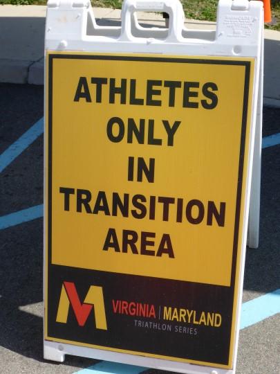 Finishing the race at this point is at the discretion of each athlete, but race support will no longer be provided and The Maryland Virginia Triathlon Series hold no responsibility for athlete safety