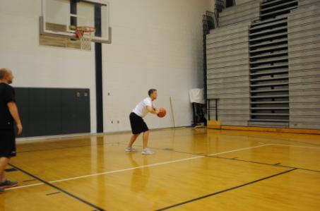 Outlet Man Perform 1 set of 10 reps from both side of the basket 1). Coach shoots the basketball off the backboard without hitting the rim. 2).
