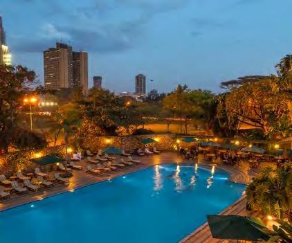 the World group Nairobi Serena Hotel is a 30 minute drive away from Jomo Kenyatta
