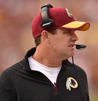 GAME RELEASE HEAD COACH JAY GRUDEN Jay Gruden is in his third season with the Washington Redskins in 2016 after being named the 29th head coach in franchise history on January 9, 2014.