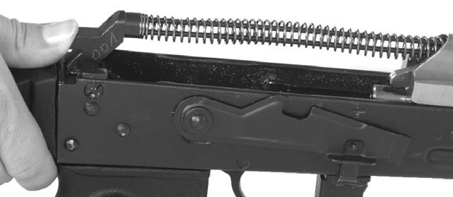 If this does not eject the cartridge, ride the bolt cocking handle home (slowly allow it to return to its forward position without allowing it to impact the back of the cartridge casing).