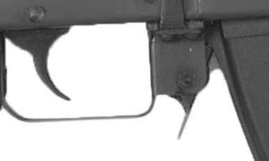 As the bolt moves rearward, the extractor will pull the empty cartridge case from the chamber and eject it from the rifle.
