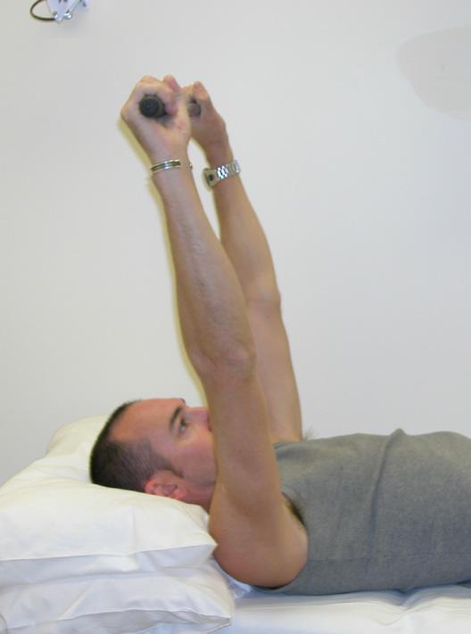 position twist the upper body from left to right.