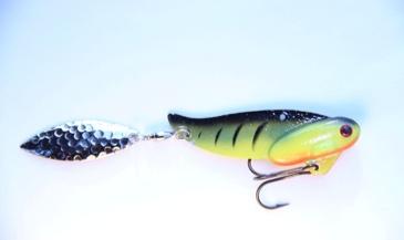 When jigging the lure the large profile of the