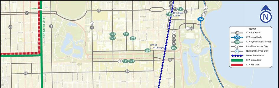 Existing Conditions Transit Network CTA Bus Routes 2 Hyde