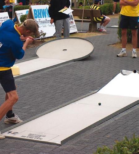 Types of Minigolf courses The WMF recognises four types of Minigolf courses. Each type has its own special design, construction and obstacles.