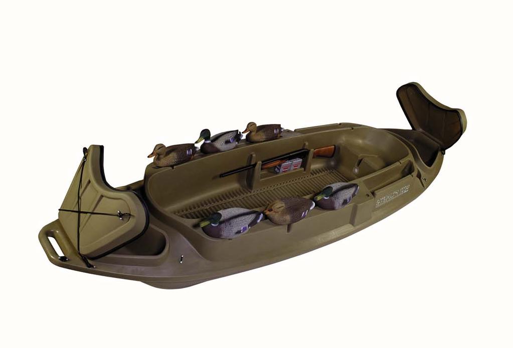 STEALTH 1200 OWNER'S MANUAL Decoy Slots Gun Rack With Shell Holder Tie-Down Slots Side Storage Compartments Watertight