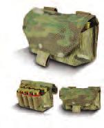 95 TYR-OD810 9 round shotgun breaching pouch attaches upright with MOLLE and securely carries nine shotgun rounds.