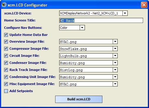 Figure 51. xcm.lcd Cnfiguratr xcm.lcd Device: An XCM can have a ttal f 4 LCD displays ne internal plus 3 mre external displays.