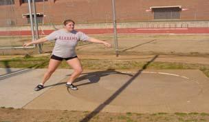 Preliminary Winds Purpose: To relax the thrower, and put the discus in a position behind the hips.