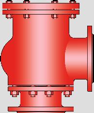 Pressure or Vacuum Relief Valve, InLine With ETFE Lining PROTEGO DZ/EA Ø d and vacuum relief.