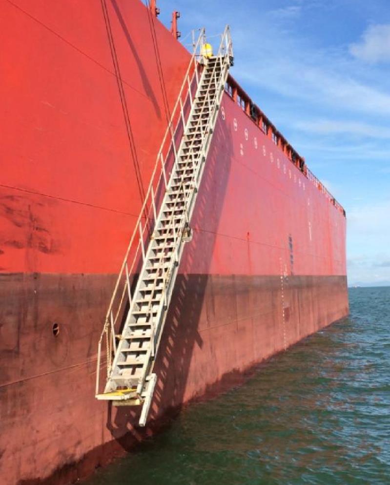 Pilot Transfer by Accommodation Ladder [5] (Only if requested by Pilot) When vessel is underway, accommodation ladder shall not be used unless it is deemed necessary.