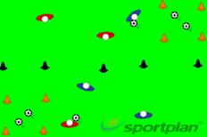 Topic: Defending Session Length: 1 Hour Warm Up Game Name: King of the ring Each player has a ball. The aim is to shield their ball whilst kicking other players out of the area.