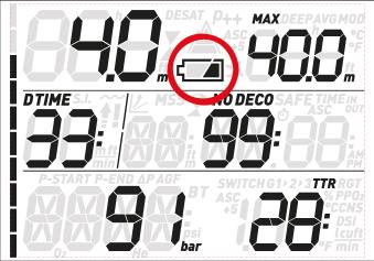 3. DISPLAY INFORMATION Upon immersion, if Quad Air was set to predive, it will immediately start monitoring the dive.