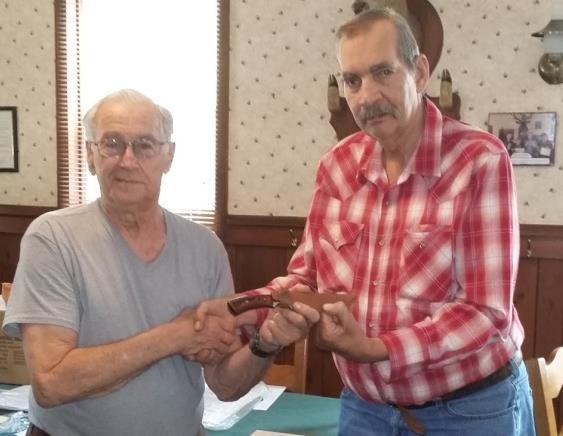 Gilbert, with a score of 249 and 8X s. Club member, Jerry Arnold, donated and presented a selection of knives won by Don Cameron, Richard Maretzo, and Michael Tunis.