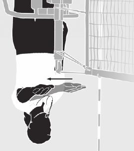A receiving player attacks a served ball which is completely above the top of the net and it completely crosses the net or is contacted by an opponent.