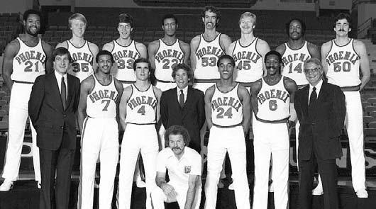 Season Review 81-82 Review81-82 Season RECORD The Suns were dealt a crippling blow just days before the season opened when guard Walter Davis suffered a fractured elbow in the final 46-36 preseason