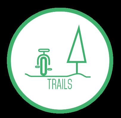 Trails off-street trails stream valley park trails Trails are paths that are located outside of the road right-of-way to provide two-way travel for walking, bicycling, jogging and
