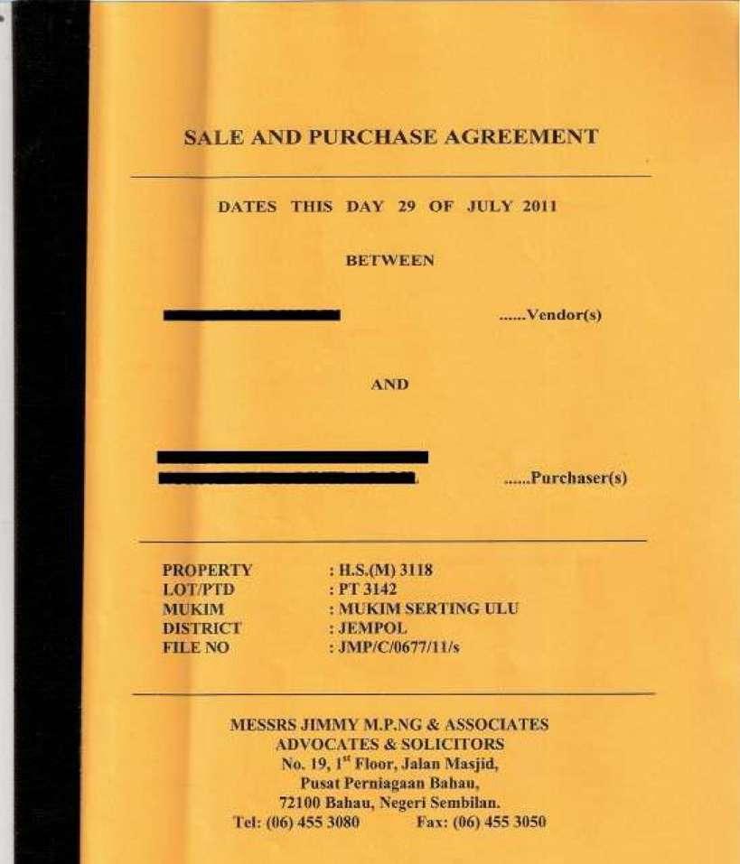 17. Sales and purchase agreement