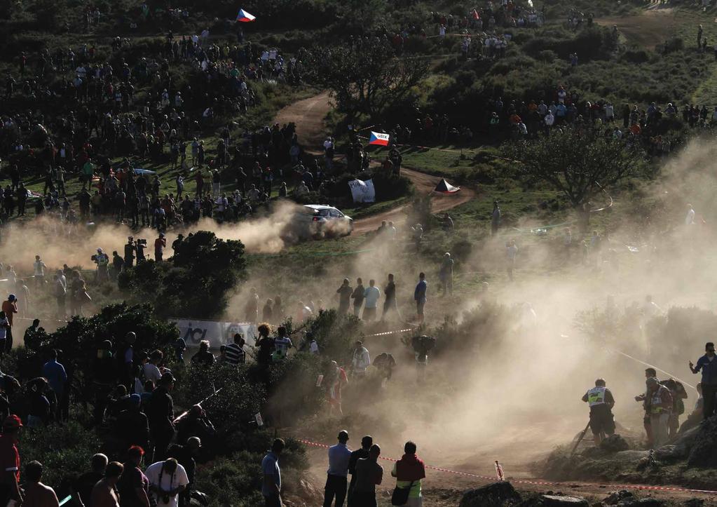 OPENING SHOT The World Rally Championship s Rallye Italia Sardegna is a fantastically popular event, on the scenic