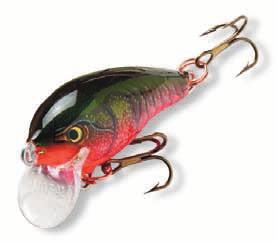 Rapala Mini Fat Rap Code: MFR Sinking Popular long-casting weighted ultra light lure made of balsa A small, sinking lure for irritating smaller fish Goes where bigger lures can't go Holds the fish