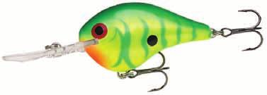 DT (Dives-to) Code: DT Floating Deep Diving Rapala's first balsa crankbait with an internal rattle Thin tail design Balsa wood construction Pulls easily through the water Quick-dive resting position