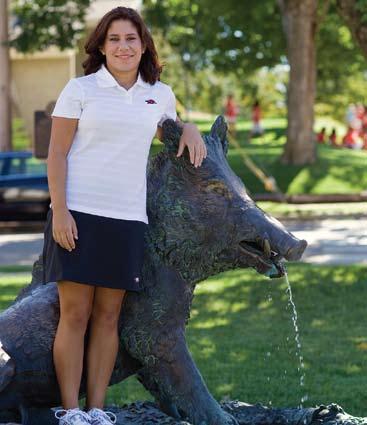The Razorbacks Victoria Vela Freshman 5-3 Mansfield, Texas Mansfield Timberview Amateur Career Victoria Vela joined her future Razorback teammates playing in the 79th Women s Trans National Golf