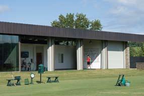 Located on the practice tee of Blessings, the facility is home to six indoor-outdoor practice bays, an indoor video swing analysis station, office space and men s and women s locker room facilities