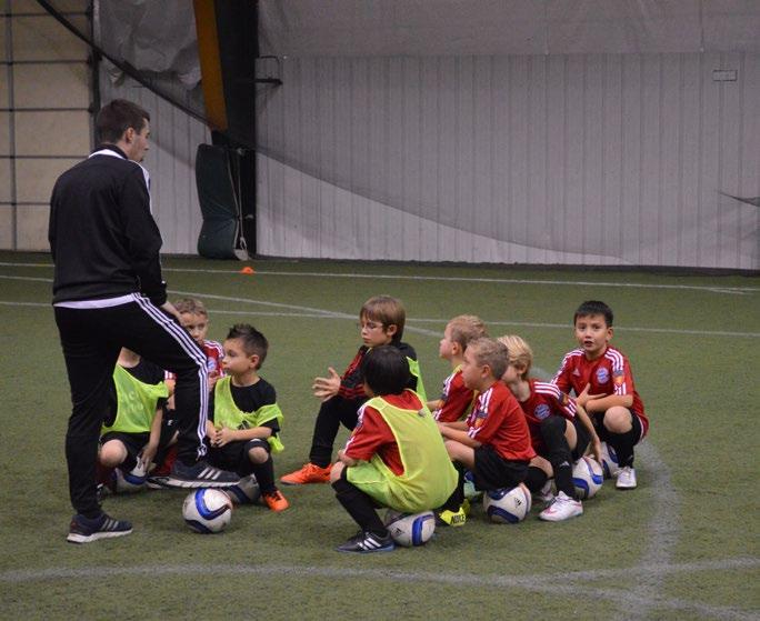 All sessions are held in a fun and positive environment, where players are encouraged to play with a smile on their face.