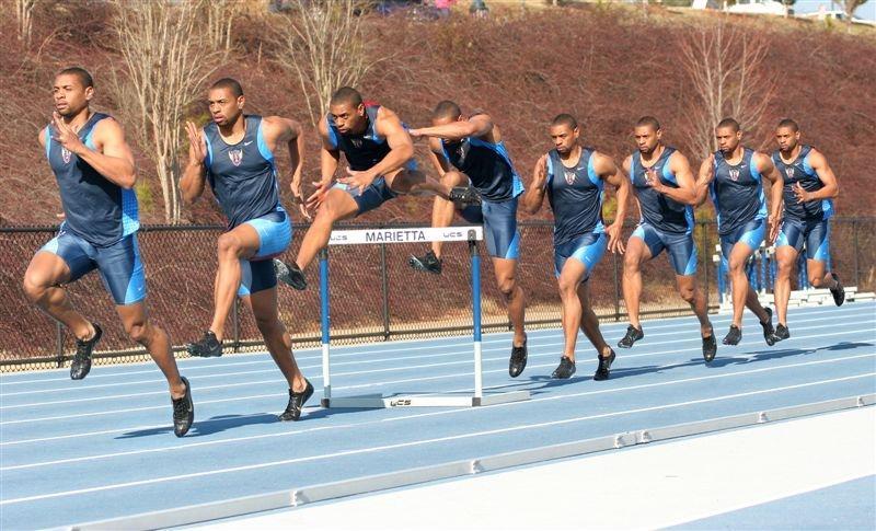 Preparation for Take-Off for Remaining Hurdles in Race Similar to