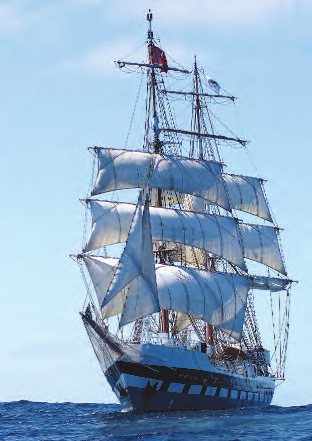 Both masts have steel lowers and timber top