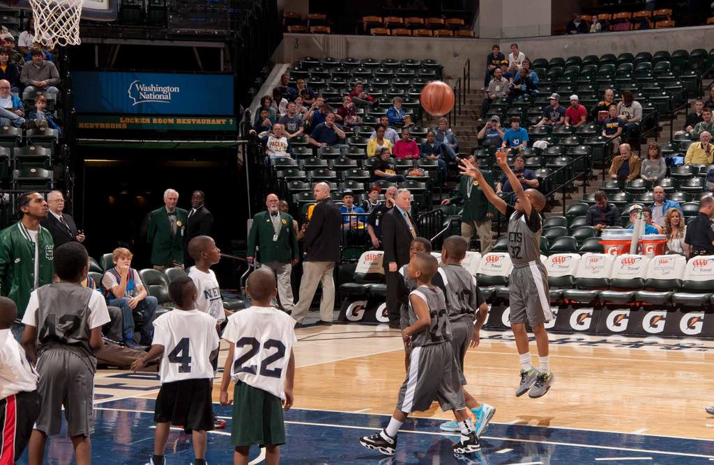 Youth Basketball Enroll your League in the Jr. Pacers Program! This program includes great benefits for your league participants and will help your program grow! Our mission: The Indiana Pacers Jr.
