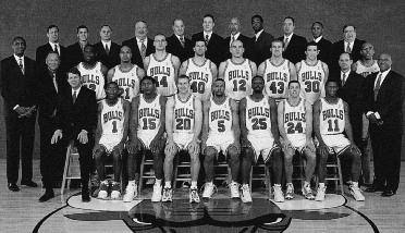 2000-2001 CHICAGO BULLS Left to right: (front row): Head Coach Tim Floyd, Ja