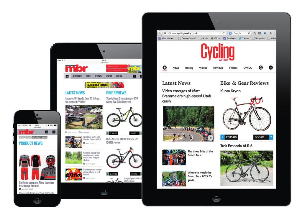 6 million unique users during July 2016 made Cycling Weekly the biggest UK cycling website* and proved the success of our investment in online