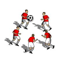 3 Lives Team Keep ups Team Conveyor belt Each player has three lives in this game. The game focuses on developing 1 st touch. To begin, a player volleys the ball into the air towards a new player.