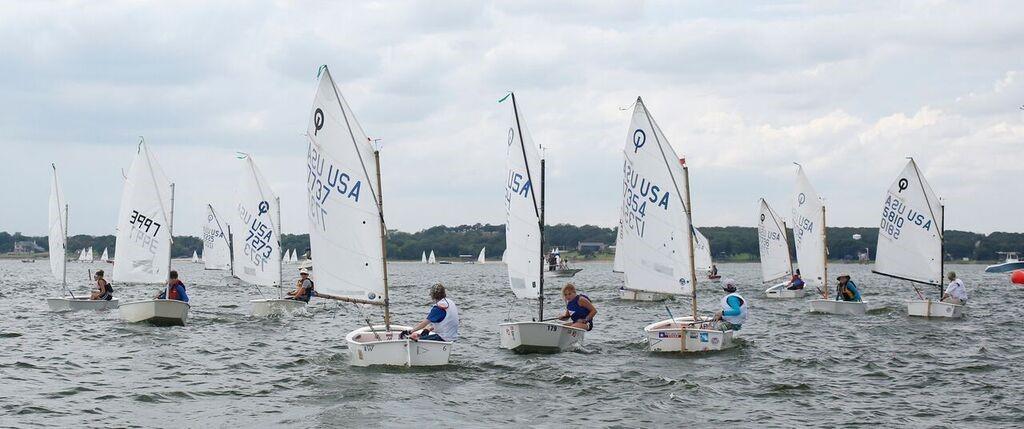OPTI LEARN TO SAIL This Program is designed as a fun learn to sail class that is geared for smaller (120 lbs. and below) kids who just want to have fun.