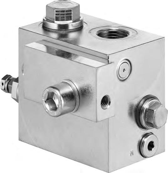 Two-stage valve type NE Product documentation Operating pressure pmax: Flow rate Qmax: 700 bar