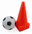 Equipment needed Ball size 3 (3-5 yrs old) Ball size 4 (6-9 yrs old) Training Cones Pinnies Goals